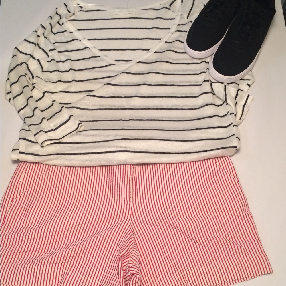 Lands' End Canvas Seersucker Shorts NWOT